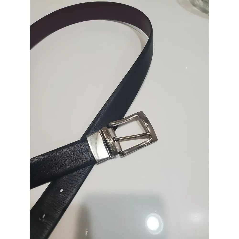 Vintage Yves Saint Laurent Reversible Leather Belt size 36